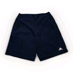 Adidas Shorts Men's Blue Golf Shorts Casual Pockets Size Large